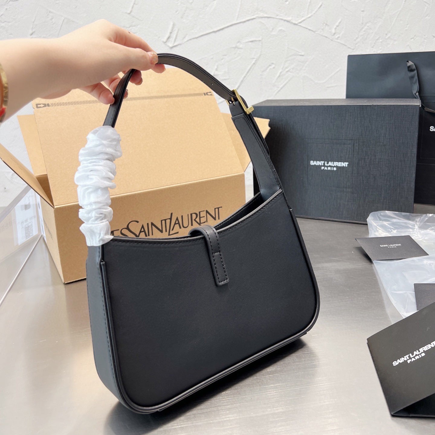 Classic Calfskin Hobo Bag