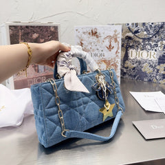 Denim Medium Lady Bag