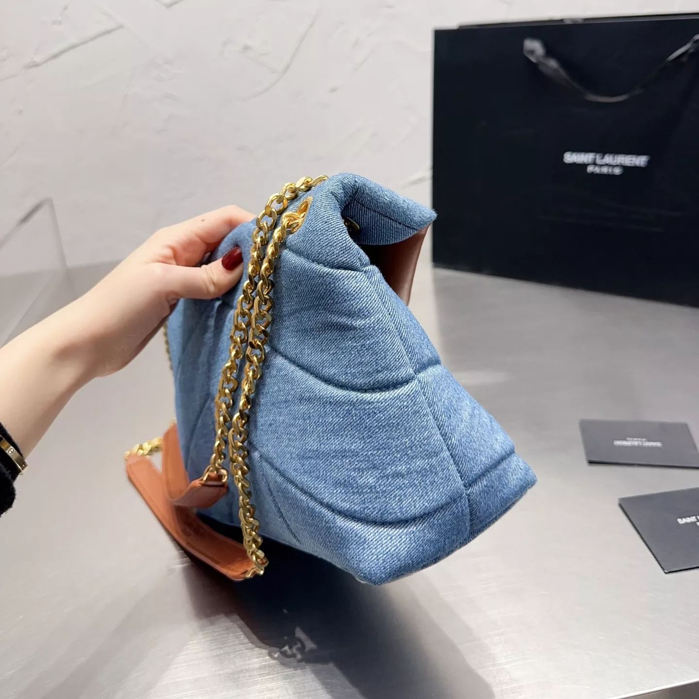 Washed Denim Bag