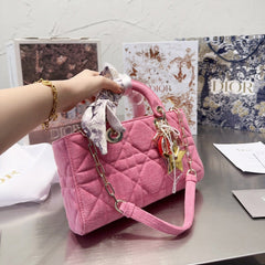 Denim Medium Lady Bag