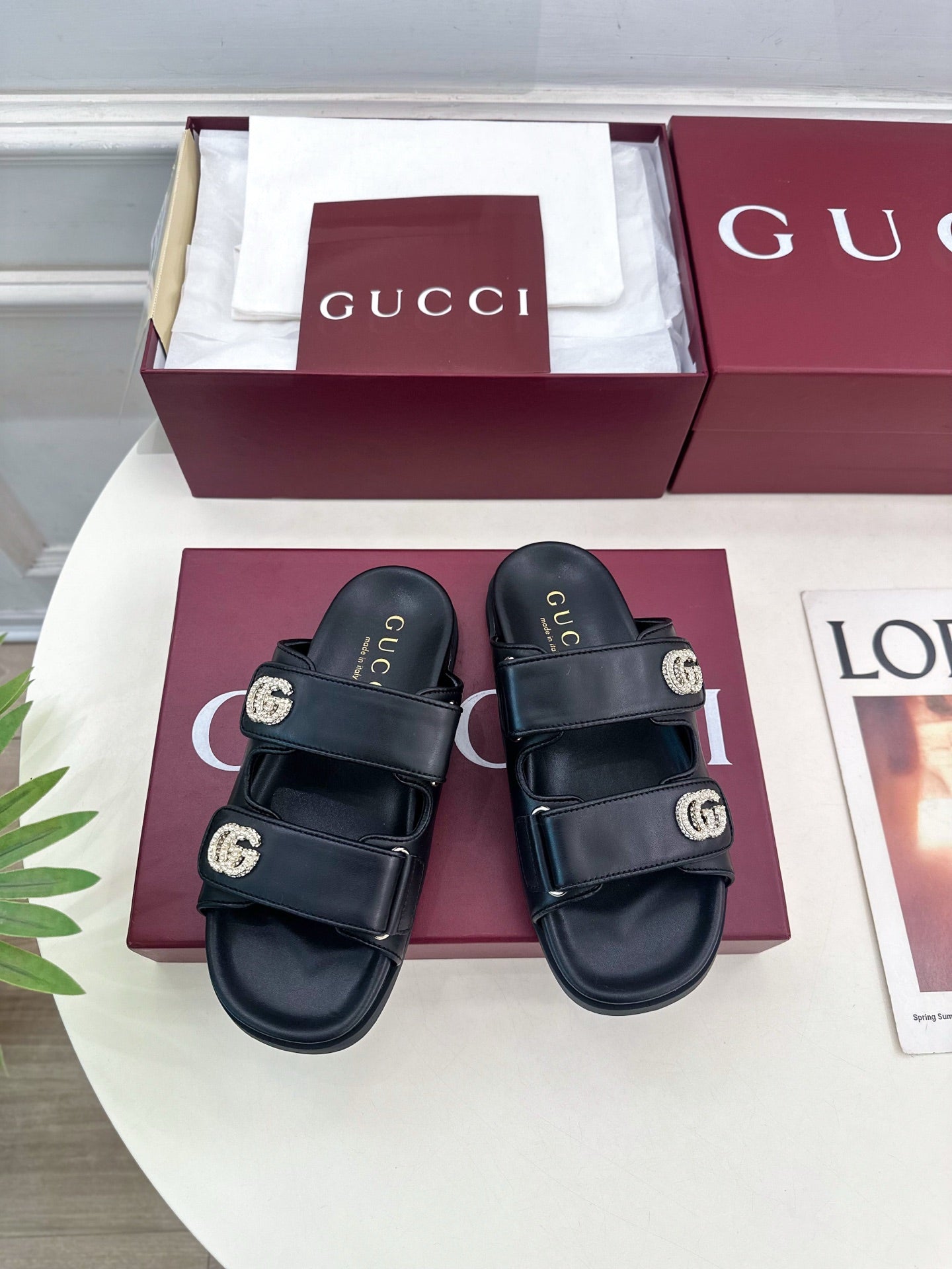 Printed Velcro Sandals