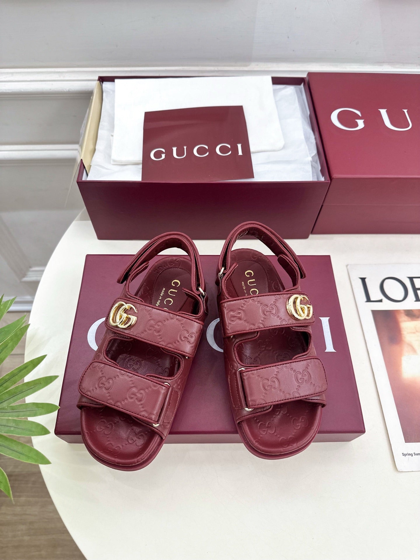 Printed Velcro Sandals