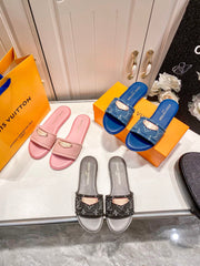 Printed Canvas Slippers