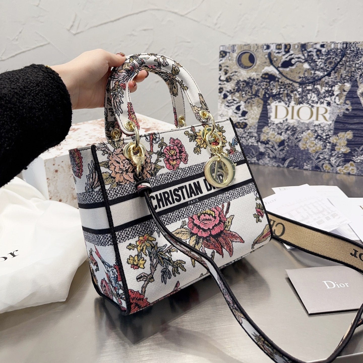 Botanique Motif Lady Bag