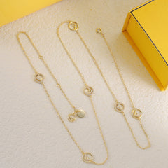 Long hoop necklace