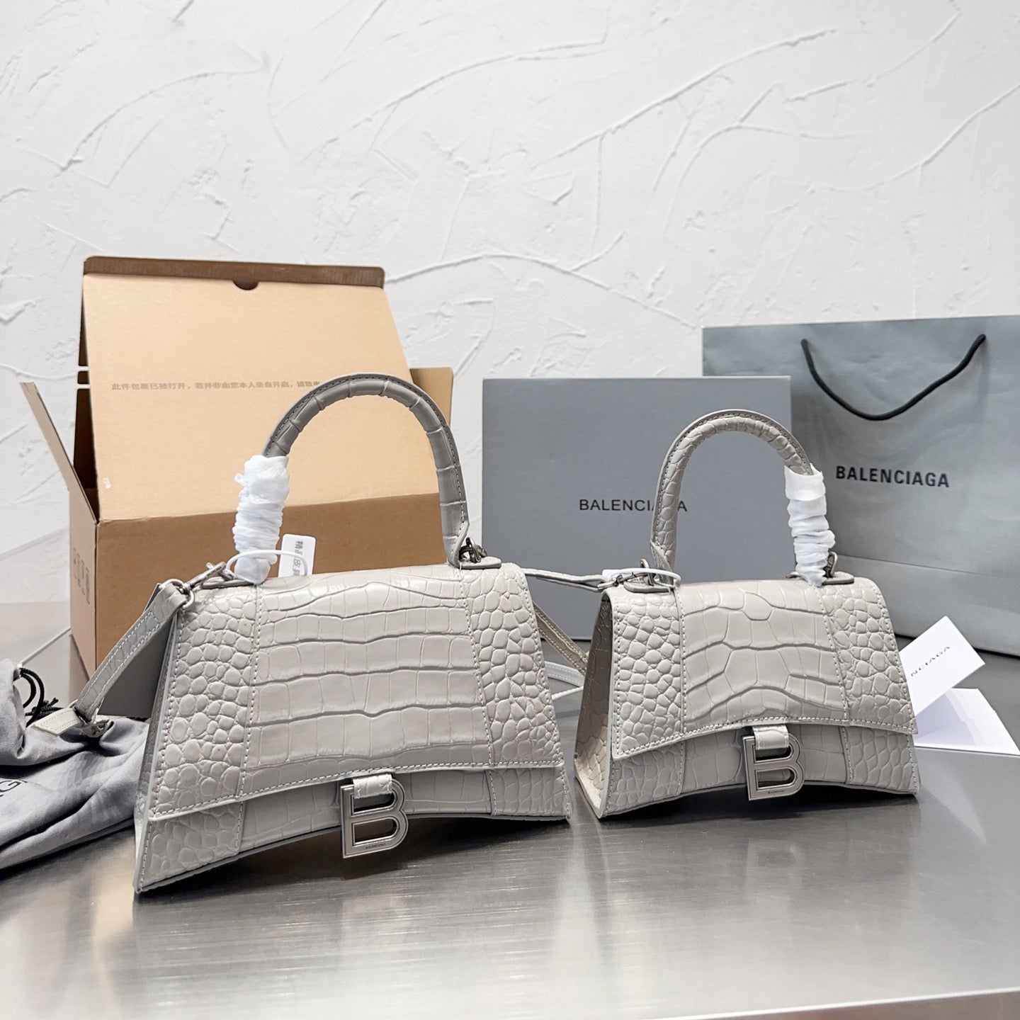 Crocodile leather pattern Tote Crossbody Bag