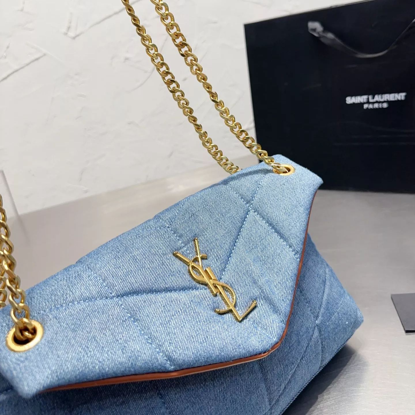 Washed Denim Bag