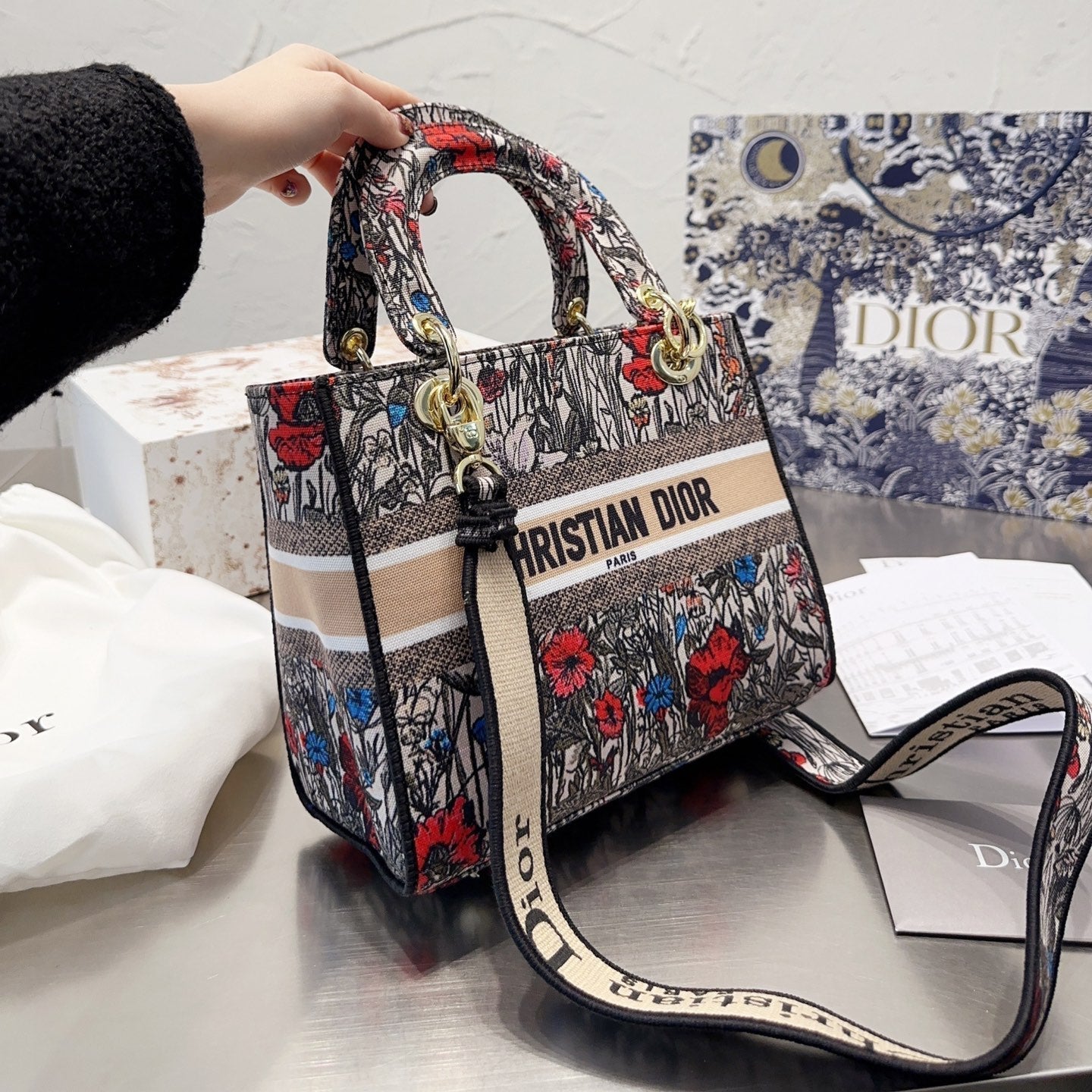 Botanique Motif Lady Bag