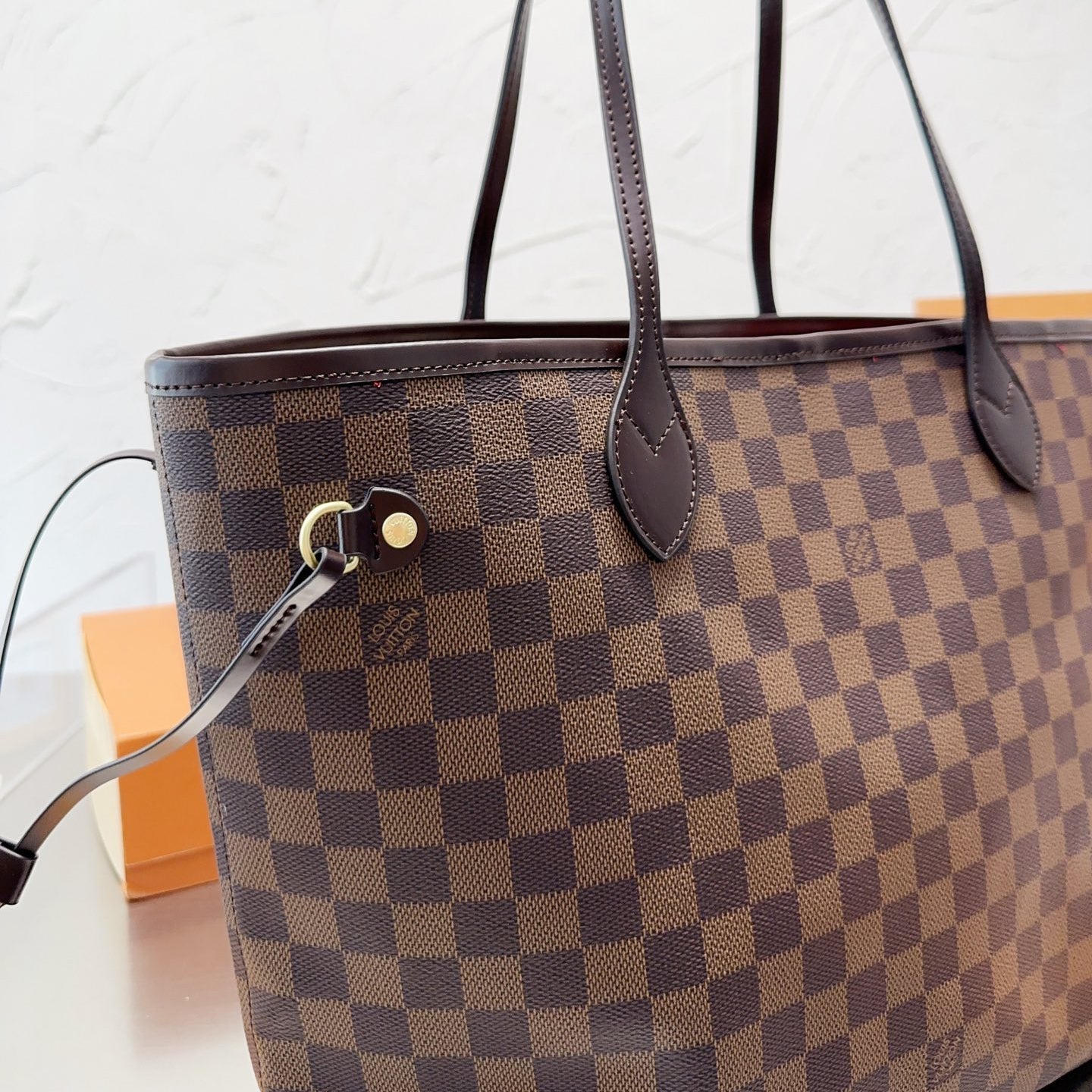 Brown Checkerboard Medium Bag