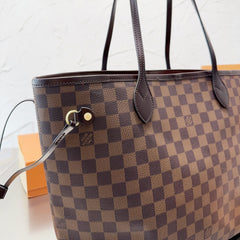 Brown Checkerboard Medium Bag