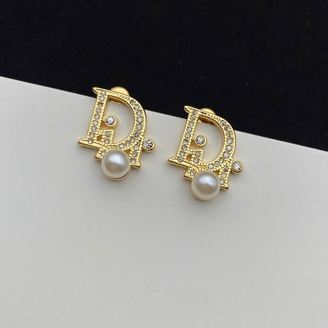 Pearl Earrings and Necklace Set