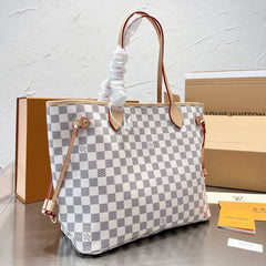 White Checkerboard Medium Bag