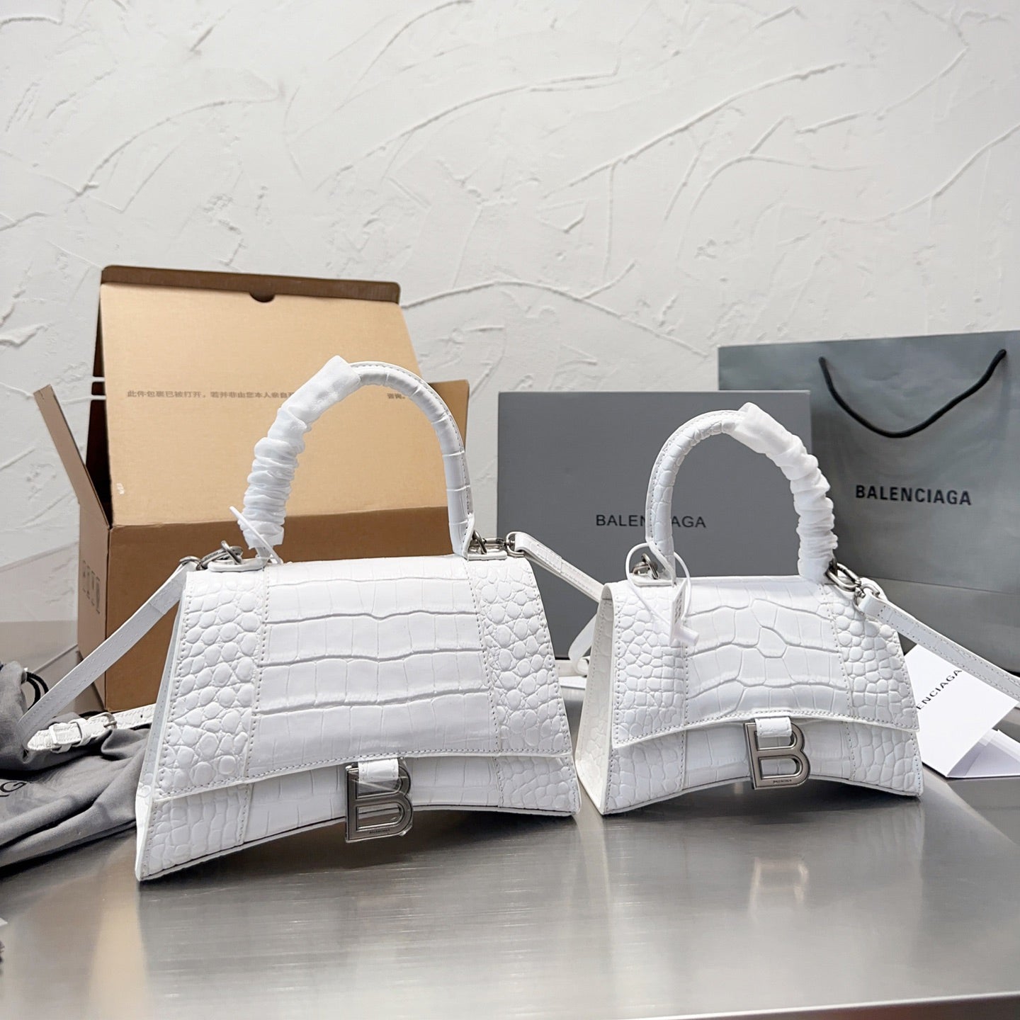 Crocodile leather pattern Tote Crossbody Bag
