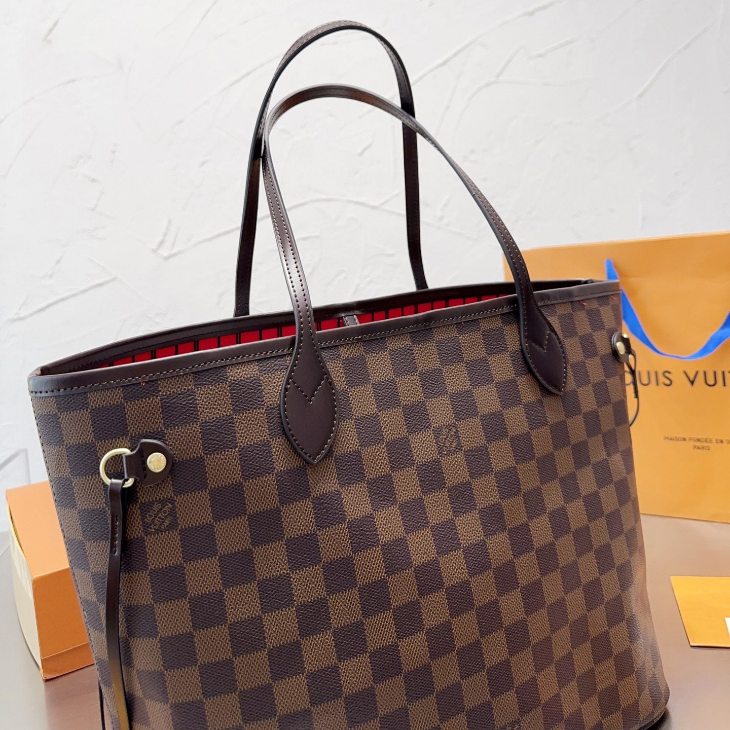 Brown Checkerboard Medium Bag