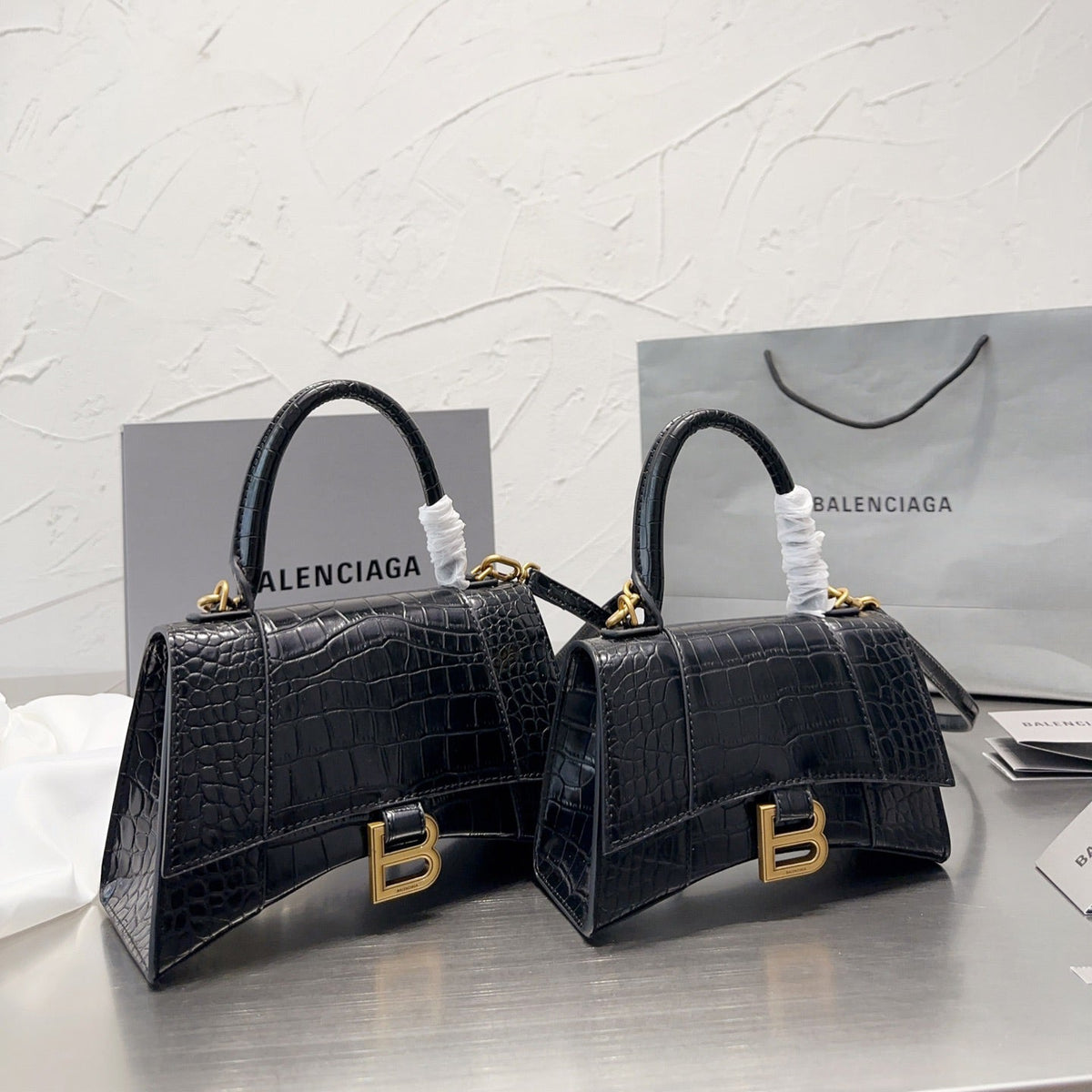 Crocodile leather pattern Tote Crossbody Bag