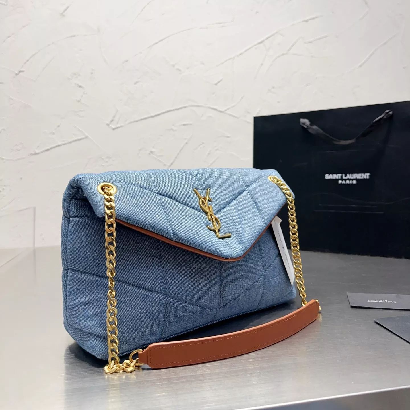 Washed Denim Bag
