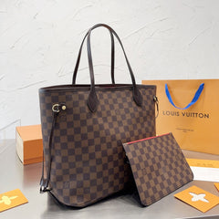 Brown Checkerboard Medium Bag