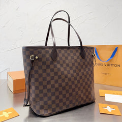 Brown Checkerboard Medium Bag