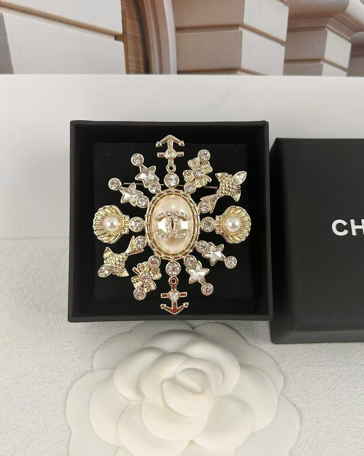 Ocean Series Snowflake Brooch
