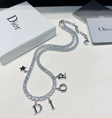 2 color Diamond necklace