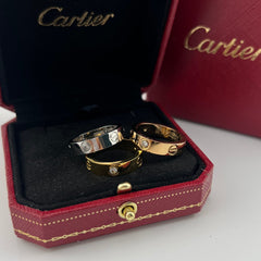 Classic 3 Diamonds Love Ring