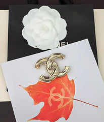 Light Gold Wide Polished Brooch