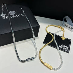 Stylish simple monogrammed necklace