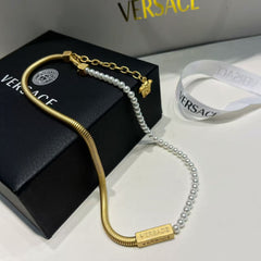 Stylish simple monogrammed necklace