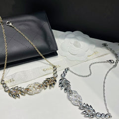 Fashionable Diamond Wheat Ear Necklace