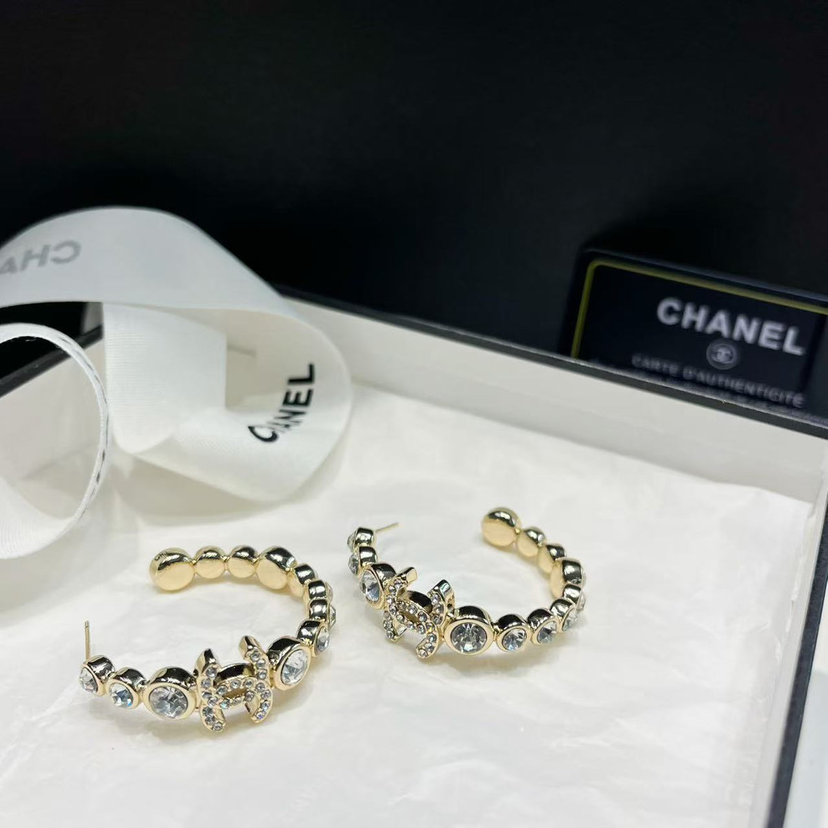 Diamond Hoop Earrings