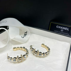 Diamond Hoop Earrings