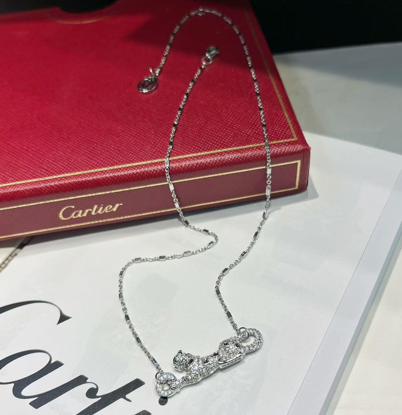 Diamond Leopard Necklace