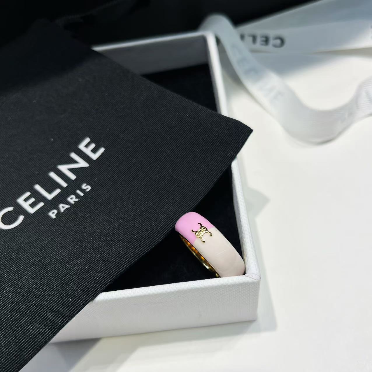 Monogram Enamel Colorblock Ring