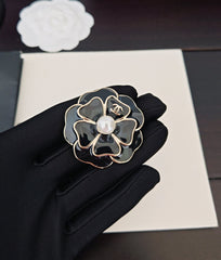 Double Layered Flower Brooch