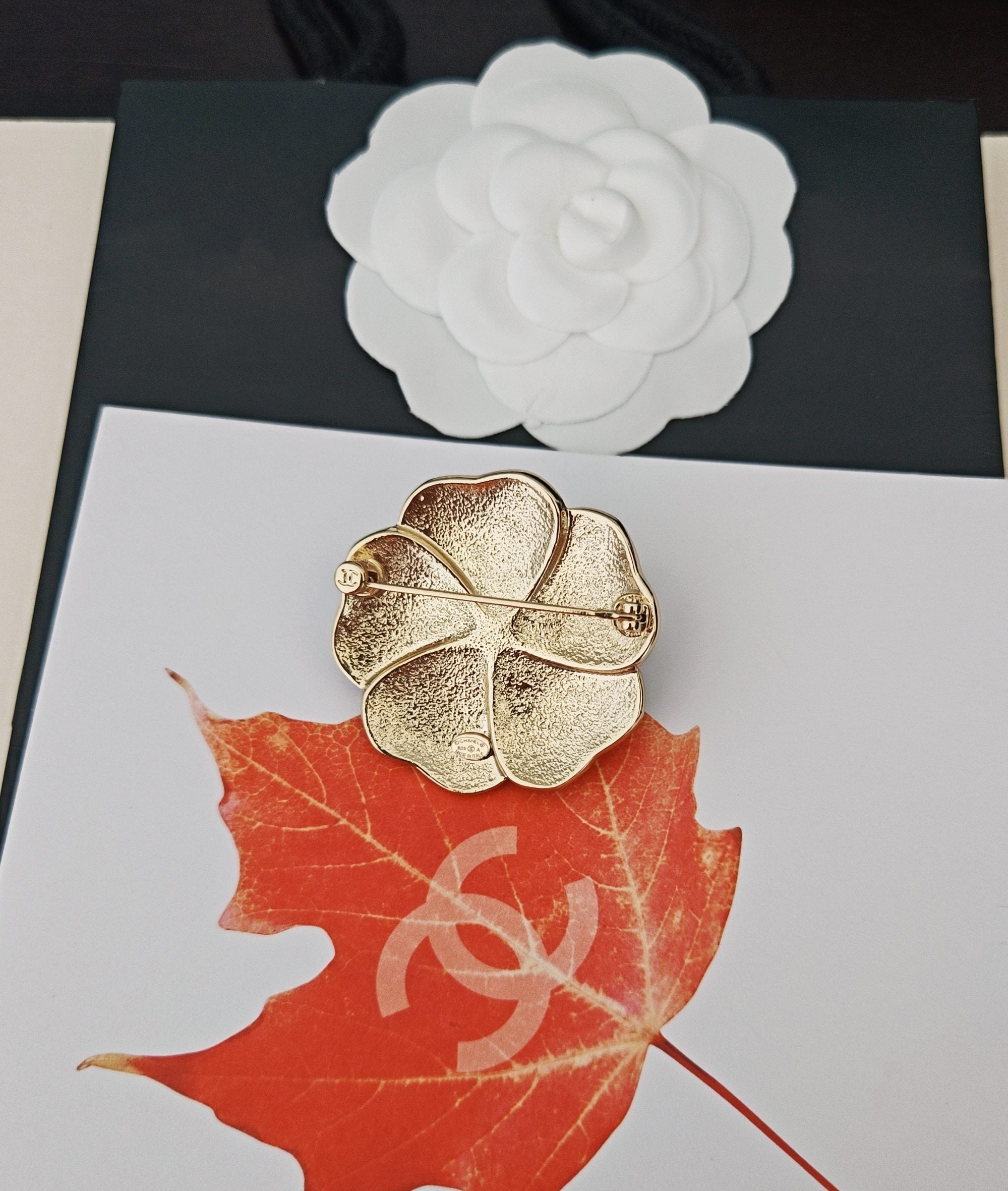 Double Layered Flower Brooch