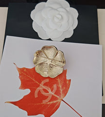 Double Layered Flower Brooch