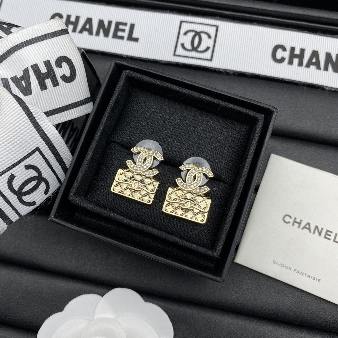 stylish bag pendant earrings