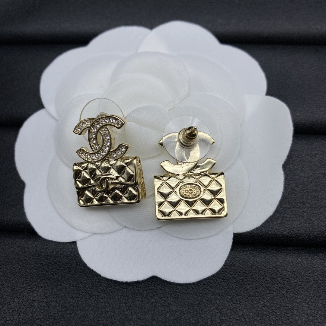 stylish bag pendant earrings