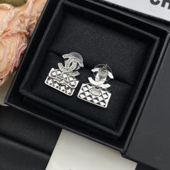 stylish bag pendant earrings