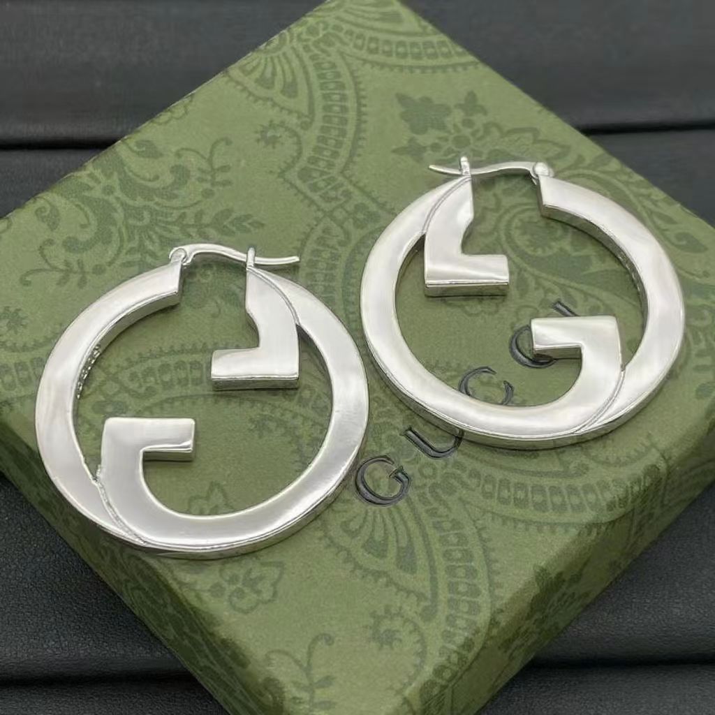 Fashionable 2-color Large Hoop Earrings