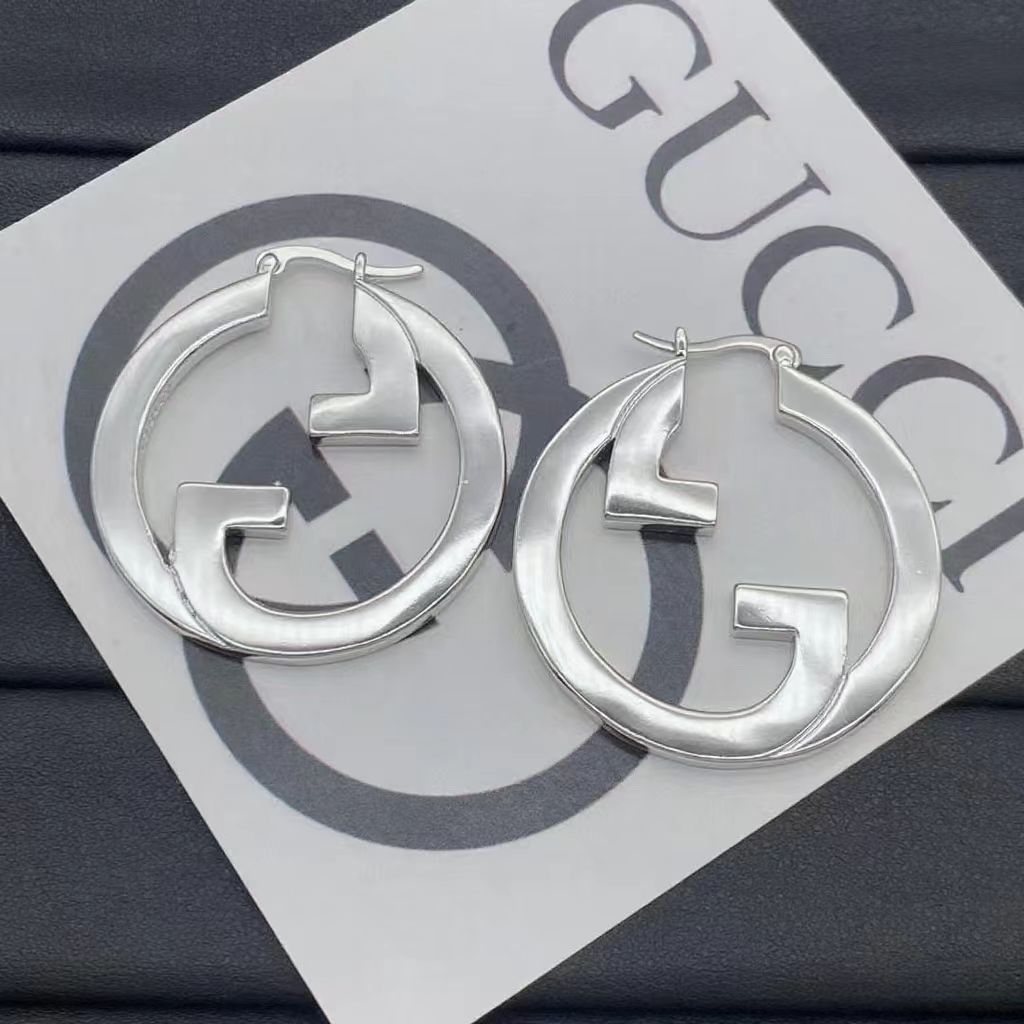 Fashionable 2-color Large Hoop Earrings