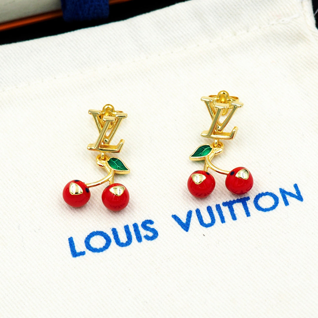Cherry Series Letter Earrings