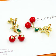 Cherry Series Letter Earrings