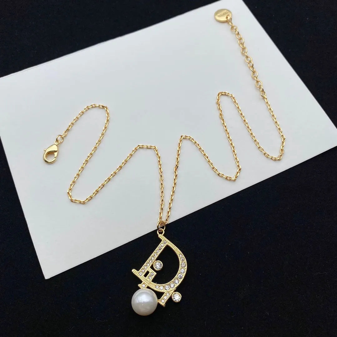 Pearl Earrings and Necklace Set