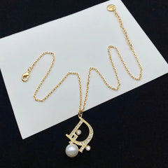 Pearl Earrings and Necklace Set
