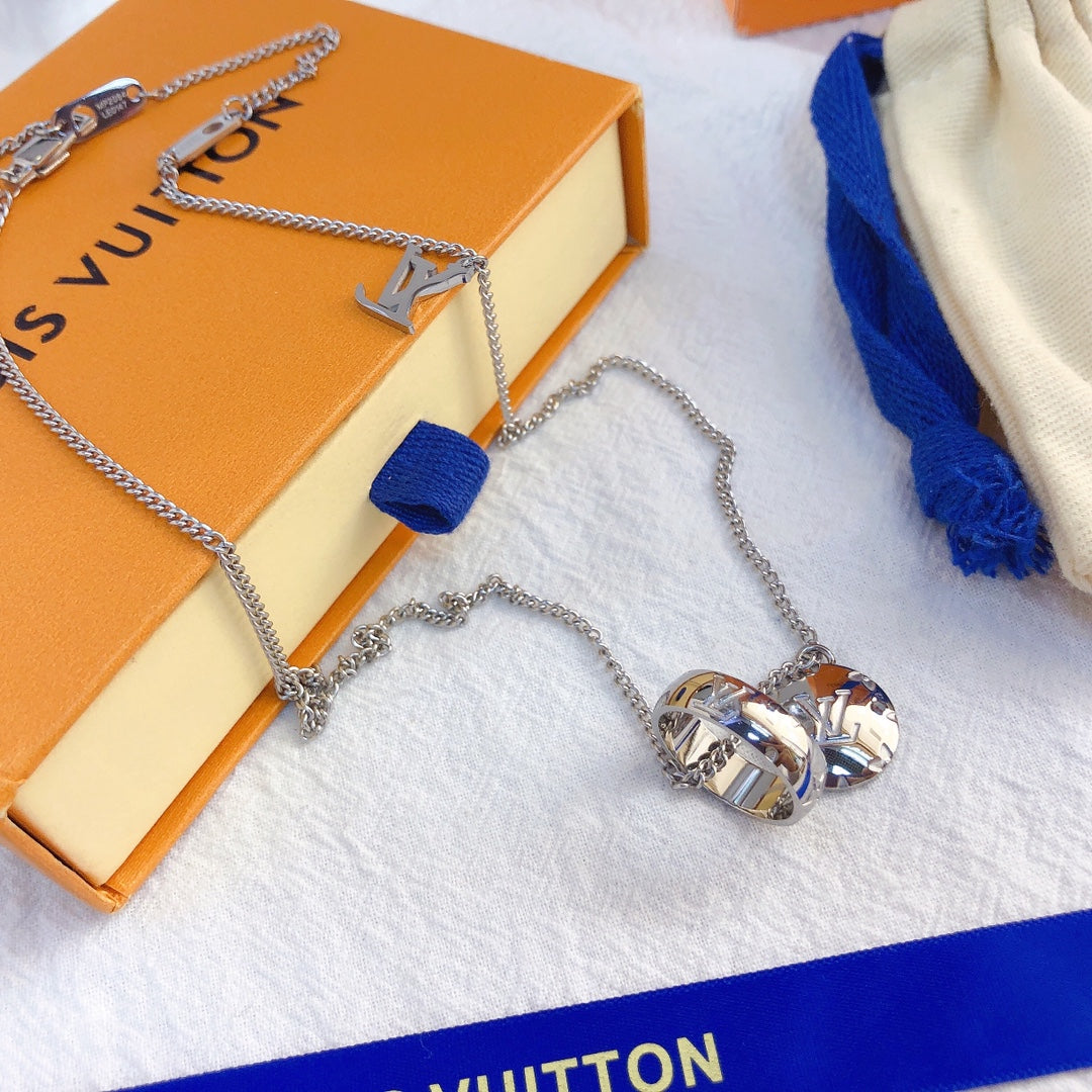 Logo round necklace