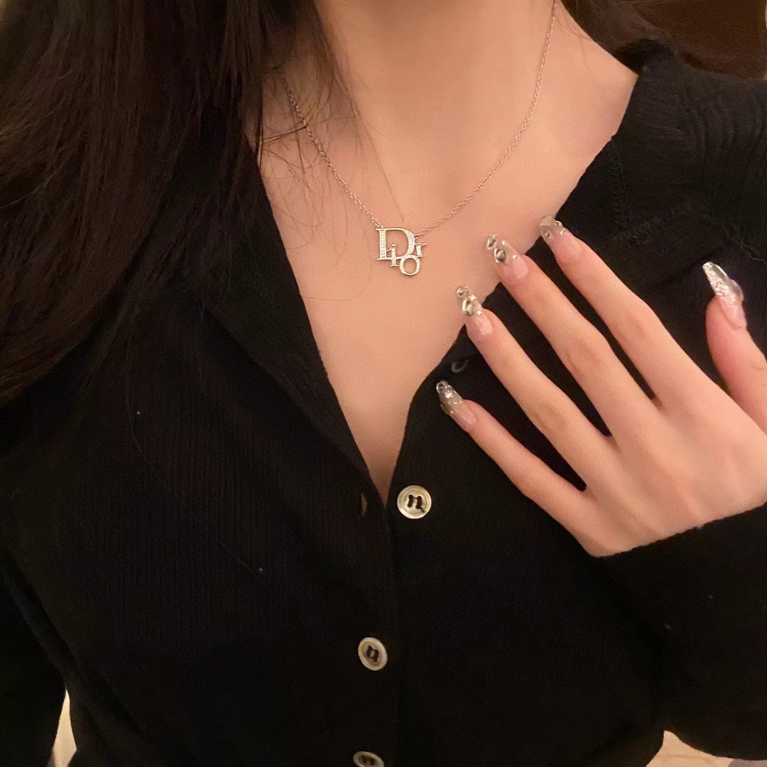 Diamond Letter Necklace