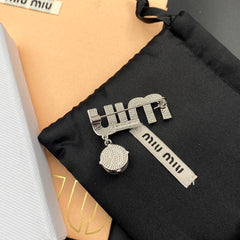 Full Diamond Pendant Brooch