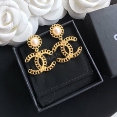 Hollow-out Letter Knitted Earrings