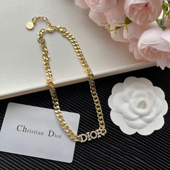 Crystal letter bracelet and necklace